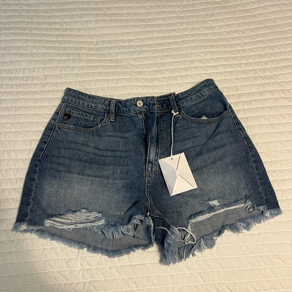 KanCan Distressed Blue Jean Shorts